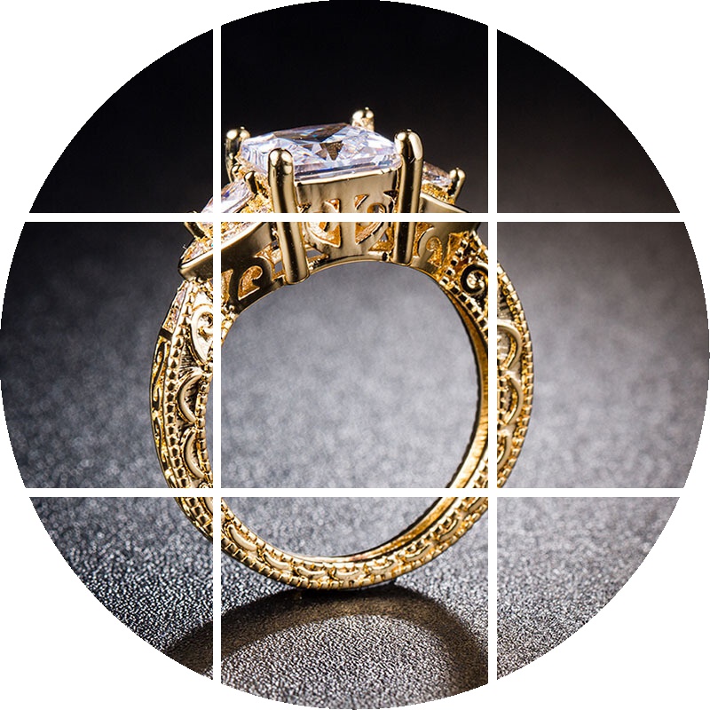 婚礼镀18k金镀银时尚锆石戒指 傲彩戒指/指环