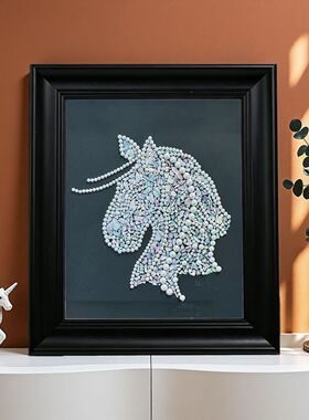 小红薯爆款马年精致螺钿工艺画