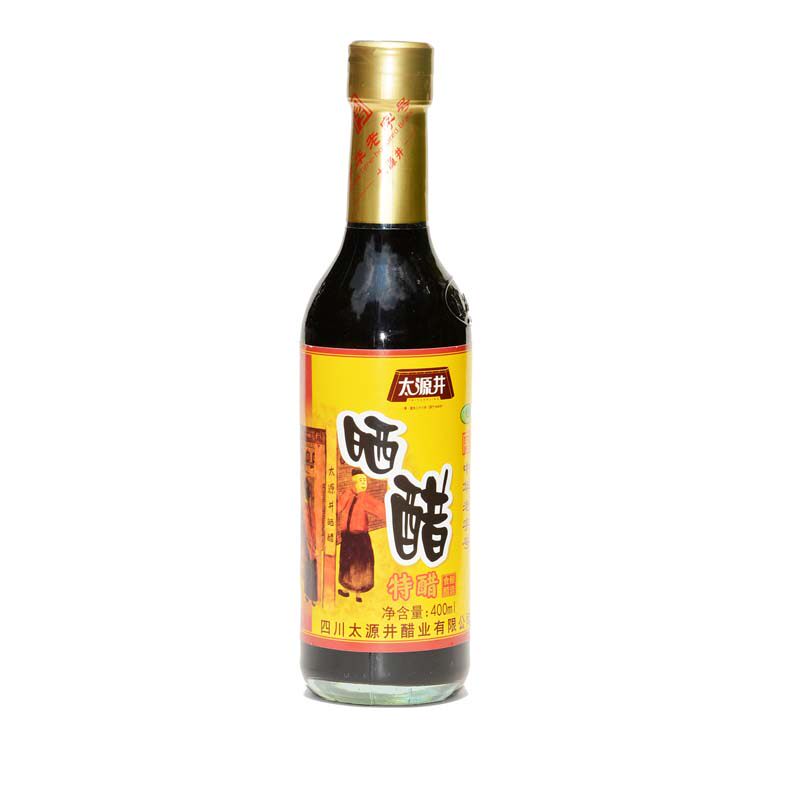 自贡太源井晒醋特醋400mL特晒级醋四川中华老字号粮食醋正品包邮