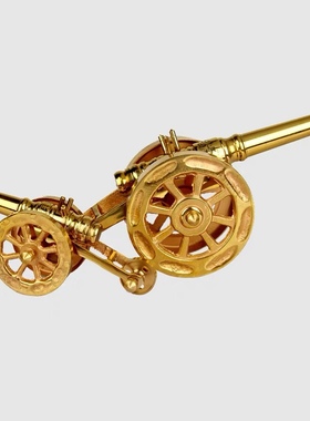 全铜大炮火炮铜炮摆件车轮土炮开业礼炮模型客厅卧室摆设装饰礼品