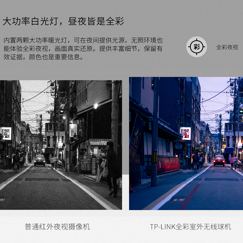 tplink 全彩wifi无线摄像头防水球机360°全景高清远程防水监控器 - 图2