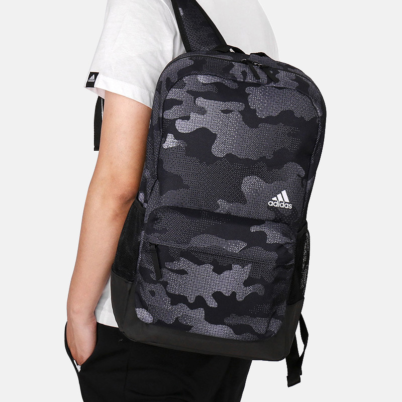 阿迪达斯迷彩登山运动学生女双肩包 adidas东肖双肩背包
