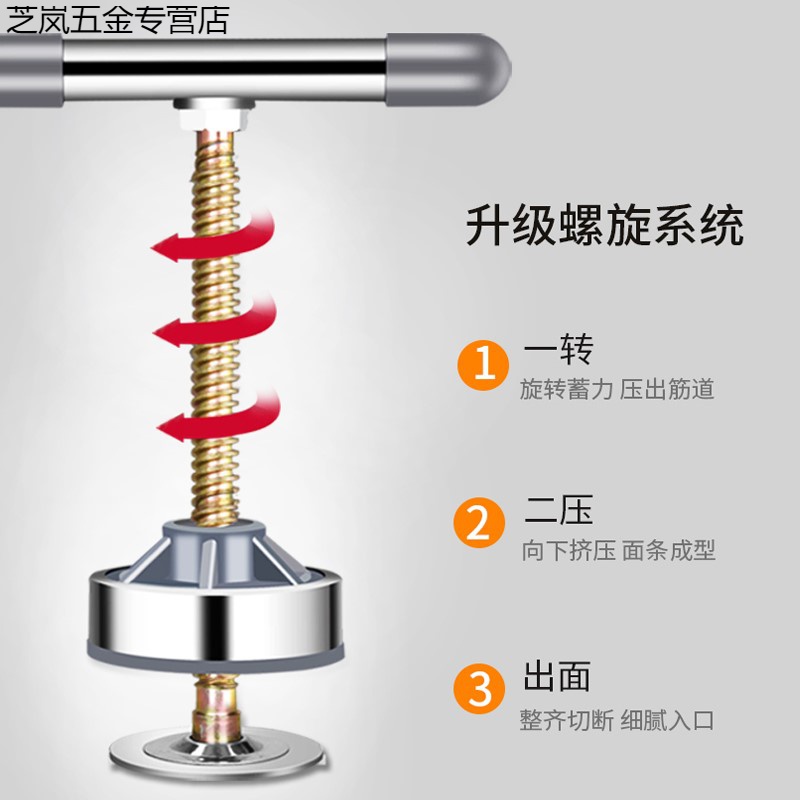 饸络机子家用面条机不锈钢手动饸烙面机面食制作工具压面条神器-图1