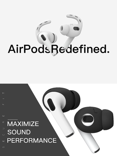 airpods3防滑耳帽airpods3耳机套AirPods4耳套耳塞硅胶入耳式改造防滑小耳套秒变pro鲨鱼鳍防掉防摔 - 图2