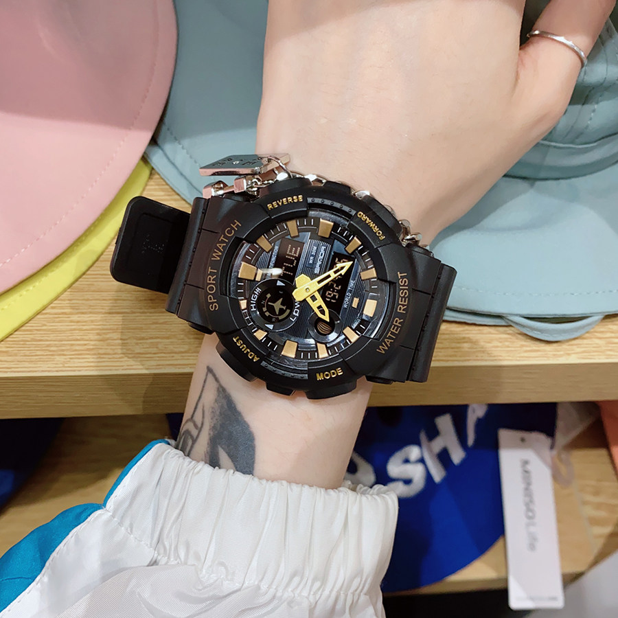 男生潮流黑科技初中运动机械电子表 范美国产腕表