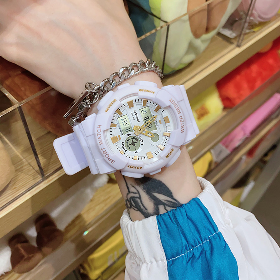 男生潮流黑科技初中运动机械电子表 范美国产腕表