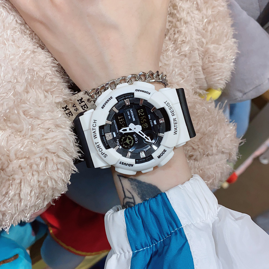 男生潮流黑科技初中运动机械电子表 范美国产腕表