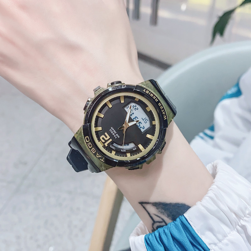 机械小众夏季ins风白色电子手表 范美国产腕表