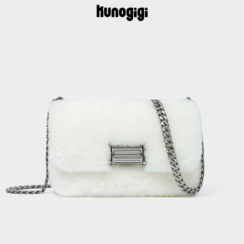 kunogigi /古良吉吉毛毛fufu斜挎包 古良吉吉女士包袋
