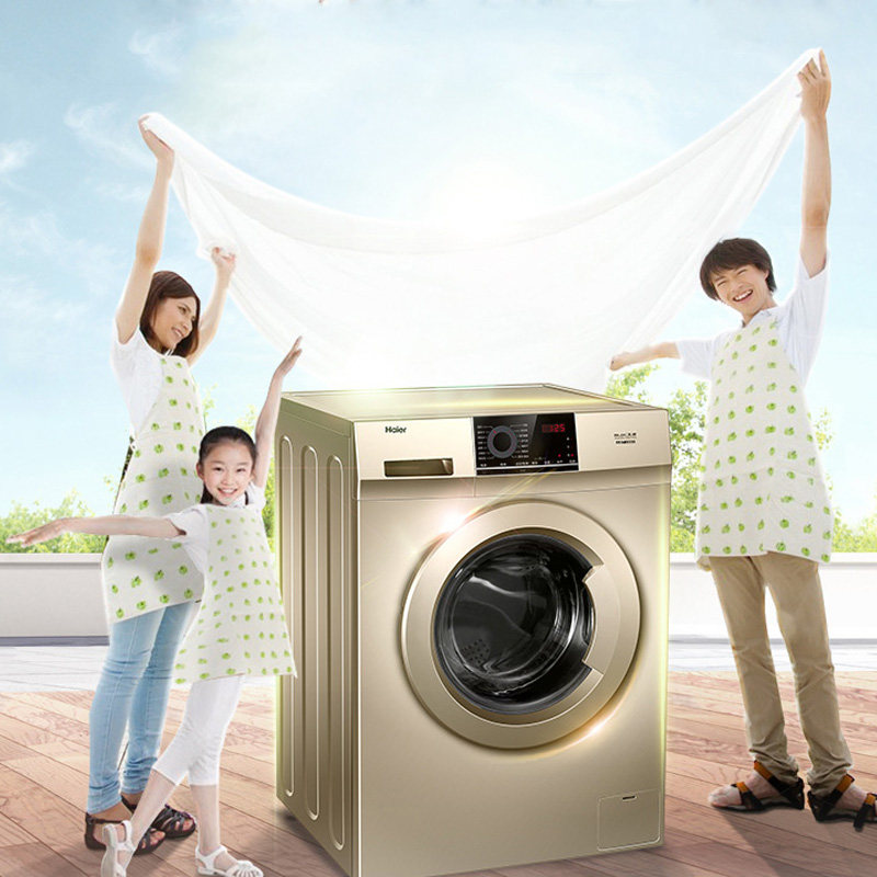 haier海尔9kg公斤洗烘一体洗衣机 Haier海尔新合润洗衣机