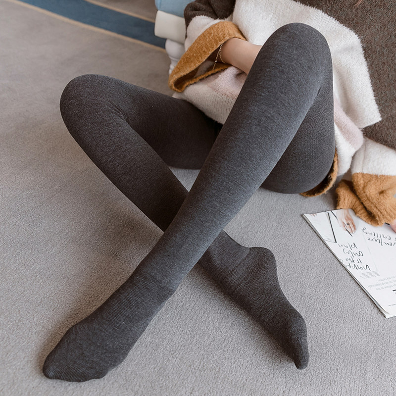 纯棉孕妇春秋款外穿托腹薄绒打底裤 魔法鹿孕妇打底裤