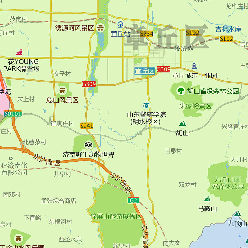 济南市地图批零90cm防水墙贴新款高清现货山东省办公室彩色图片