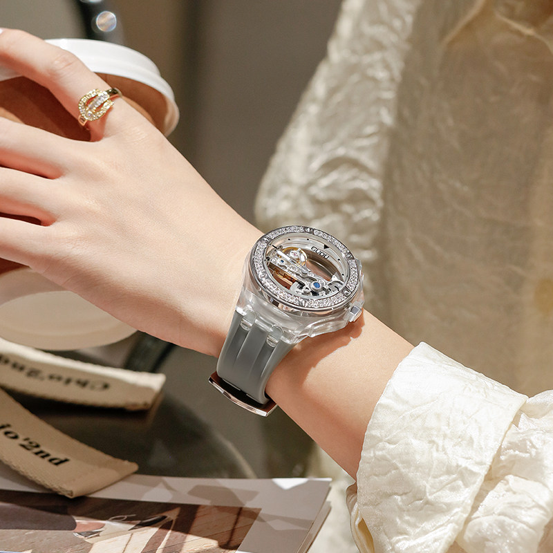 guou正品女款小众2021年新款机械表 古欧老林国产腕表