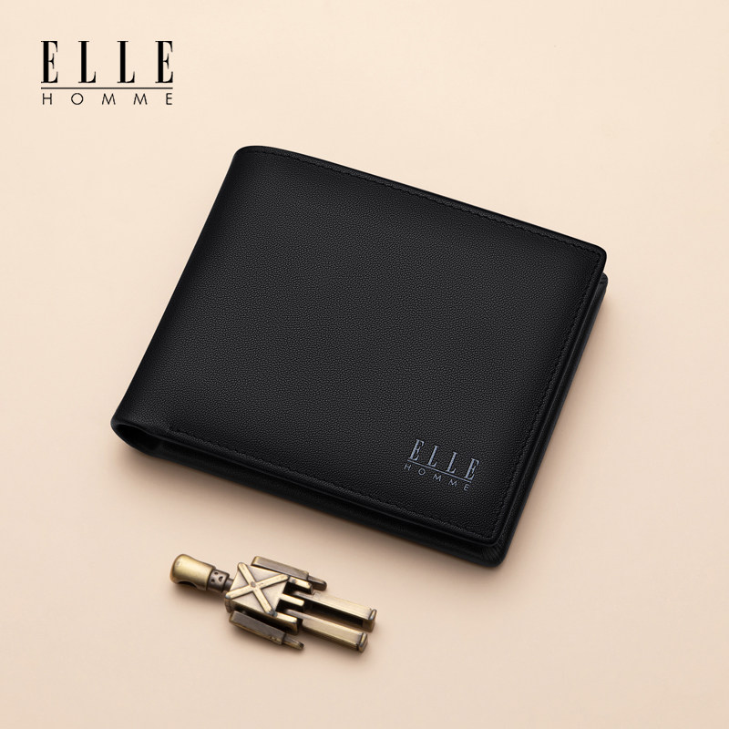 elle homme真皮短款2022新款钱包 ellehomme千乐禧钱包