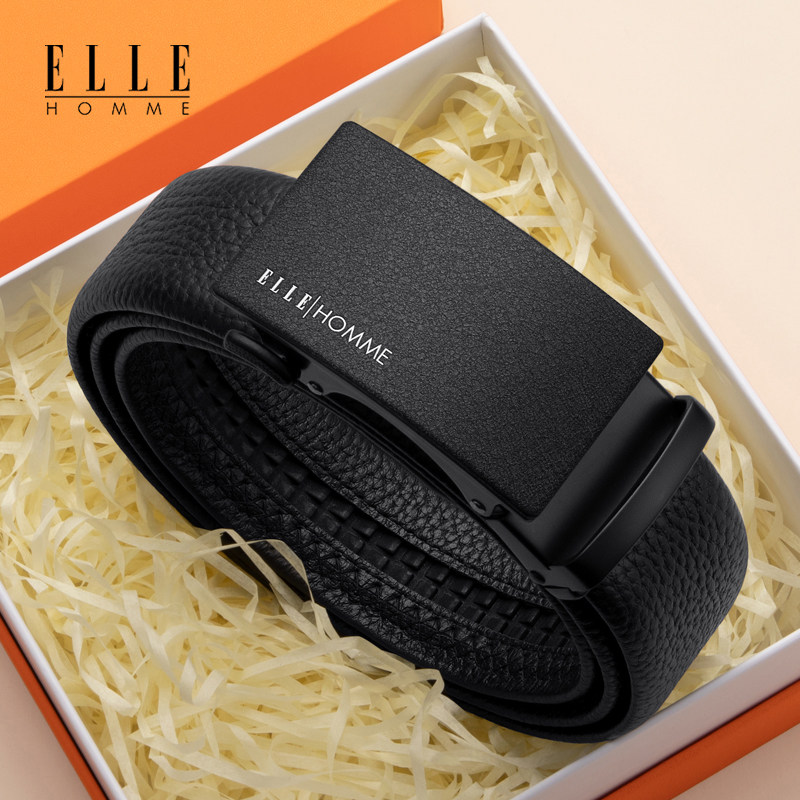 elle homme男士高档年轻人真皮腰带 ellehomme千乐禧腰带/皮带/腰链