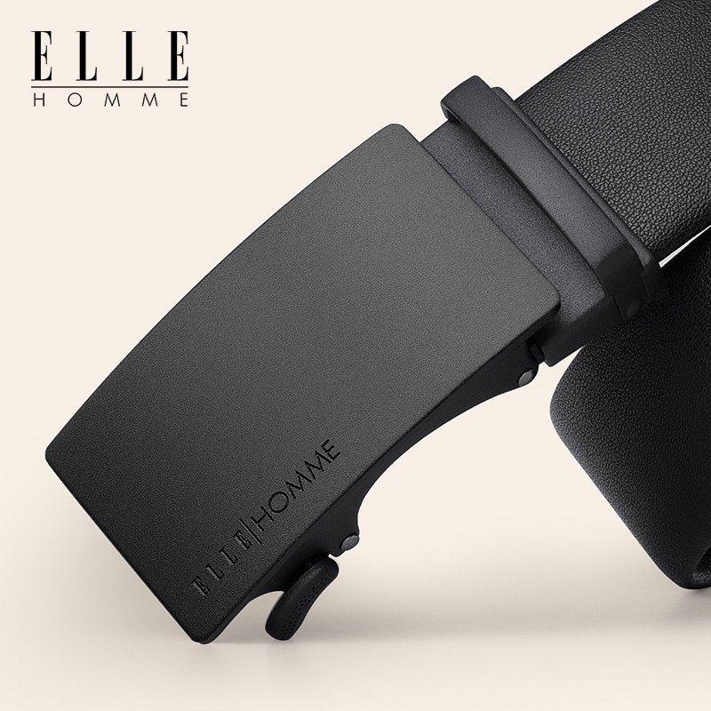 正品ELLE HOMME皮带男士真皮腰带2025新款自动扣商务休闲男款裤带,淘宝优惠券,粉丝福利购,淘宝优惠卷