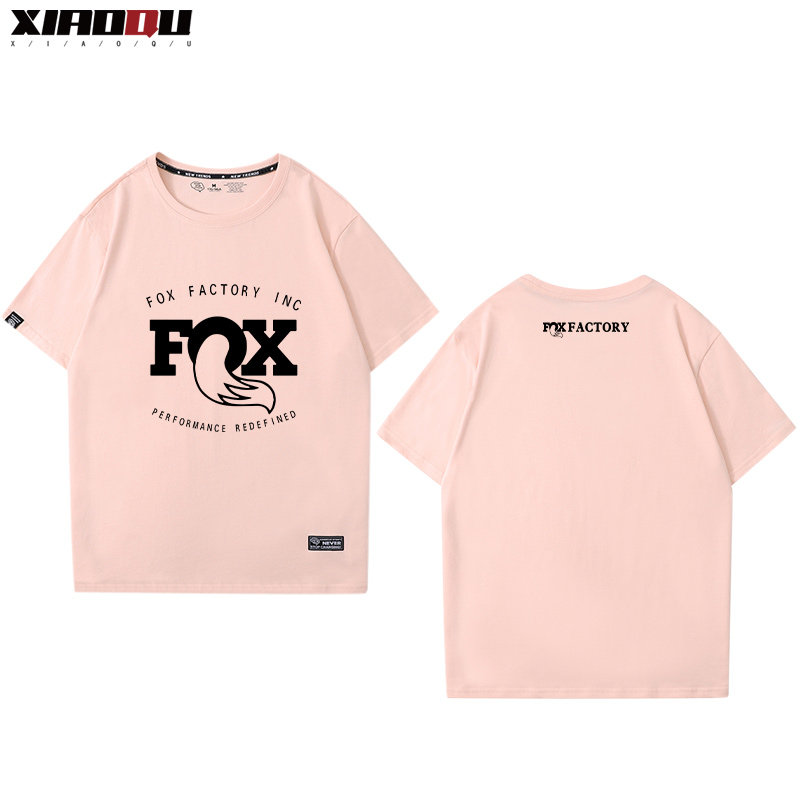 Fox Racing前叉队版越野山地自行车短袖2022新款男女骑行速降T恤_虎窝淘