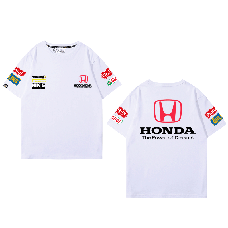 honda汽车改装短袖男女纯棉文化衫 萧曲T恤