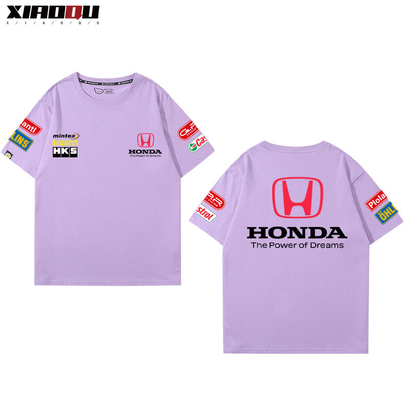 honda汽车改装短袖男女纯棉文化衫 萧曲T恤