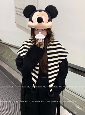 老钱风深灰色针织三角巾披肩围巾