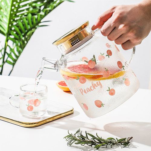 粉色养生壶家用玻璃电煮花茶水果茶壶泡茶烧水壶电陶炉套装煮茶器 - 图3