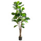 Simulated fiddleleaf banyan large potted plant interior decoration furnishings