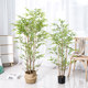 New Chinese Zen style large-scale floor-to-ceiling simulated bamboo landscaping