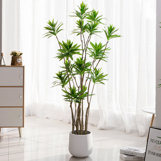 Nordic ins wind net simulated lily bamboo floor plant