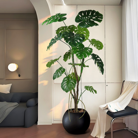 Bionic green plant turtle back living room sofa decoration floor-standing potted plant high-end simulated plant interior decoration fake tree