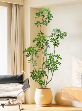 仿真绿植客厅摆件高端上档次大型室内直播间植物落地装饰盆栽假树