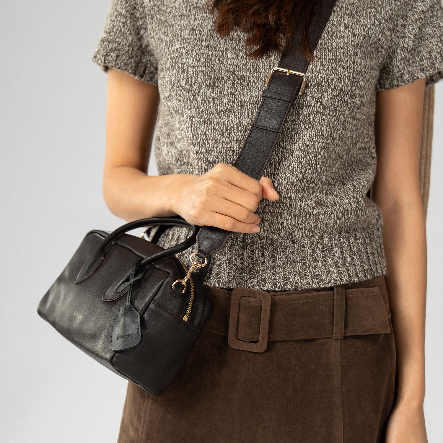 RABEANCO桦碧斜挎包女单肩包时尚手提包牛皮小方包小众手拎通勤包,淘宝优惠券,粉丝福利购,淘宝优惠卷