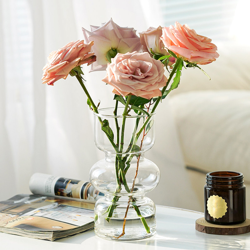 简约创意不规则网红ins韩国风黑色玻璃花瓶插花透明北欧装饰摆件,淘宝优惠券,粉丝福利购,淘宝优惠卷