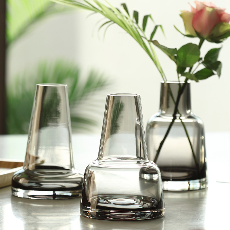 北欧简约玻璃花瓶水养植物鲜花瓶插花瓶办公室桌面装饰小花瓶摆件,淘宝优惠券,粉丝福利购,淘宝优惠卷