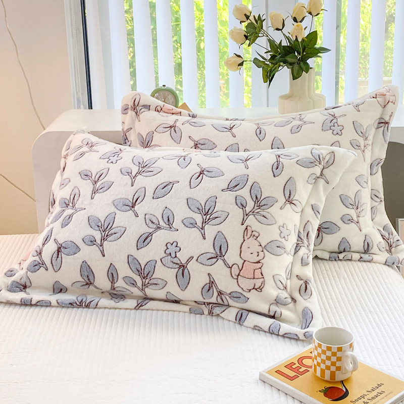 洁丽雅珊瑚绒一对装内胆套儿童枕芯 洁丽雅床上用品枕套