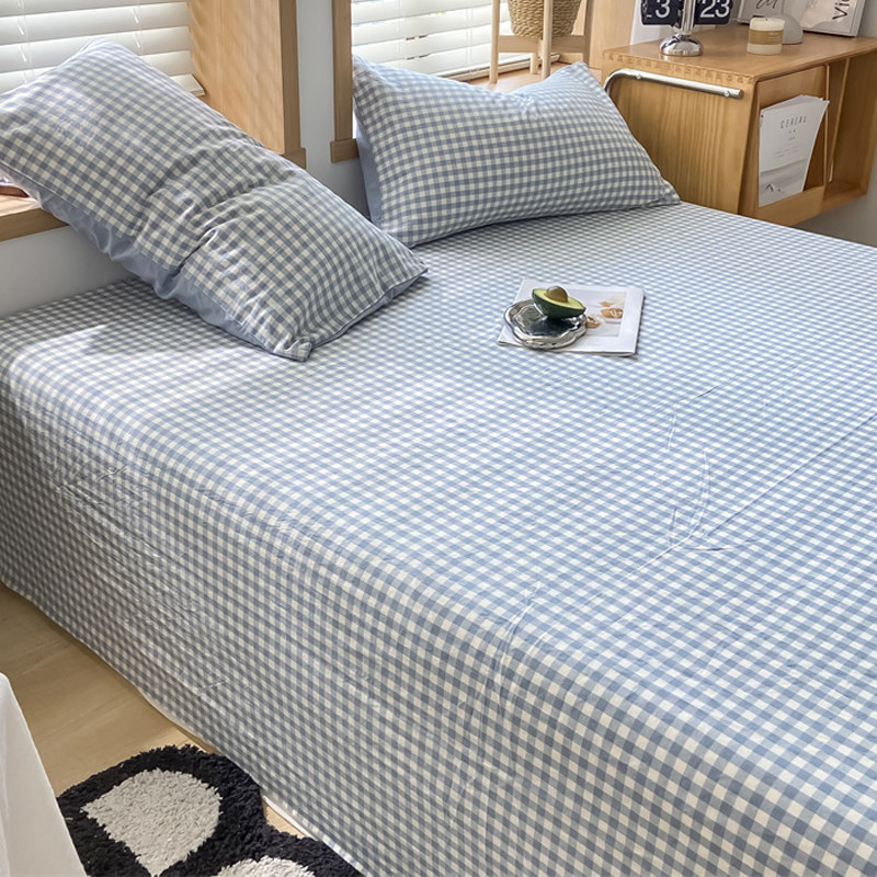 洁丽雅水洗棉床单单件100学生枕套 洁丽雅床上用品床单