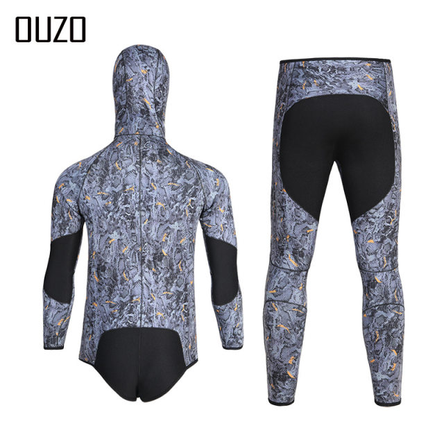 New diving suit 1.5mm3mm split light skin 5mm7mm fishing and hunting suit  winter warm semi-dry clothes rubber