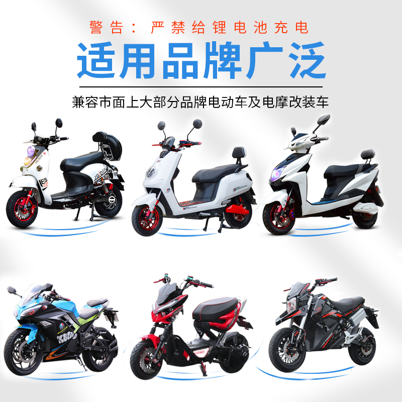 电动车120V充电器20AH电瓶108V电车96V电摩84V32A铅酸电池80V通用 - 图1