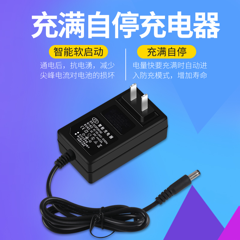 平衡车充电器三孔头通用圆孔电动原装智能36V42V配件领奥凤凰阿尔 - 图1