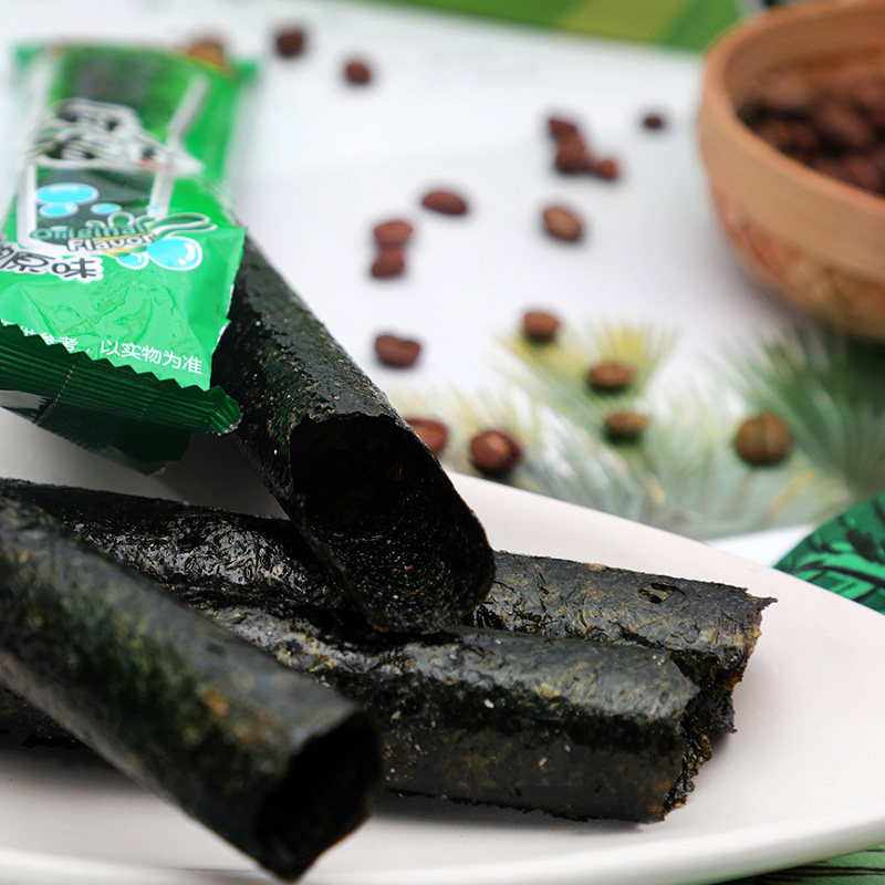 小老板原味海苔卷紫菜炸海苔香脆零食小吃即食孕妇儿童上海 小麦优选