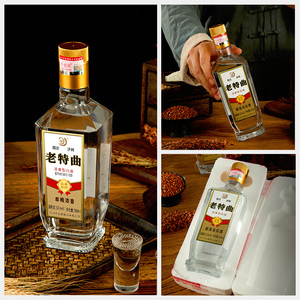 不老潭52度老特曲500ml光瓶酒纯粮食酒品质白酒整箱6瓶特价清仓