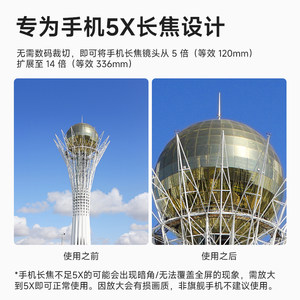 NEEWER纽尔LS-89手机3X增倍镜增距镜苹果/vivo X200U/小米/oppo/三星/华为演唱会拍摄神器外置长焦望远镜头