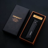 Мужская ветрозащитная креативная ультратонкая металлическая зажигалка