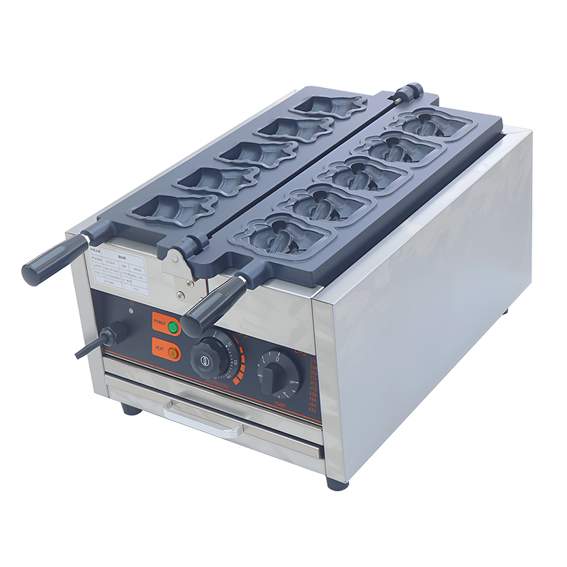 千麦招财猫烧机小鸟烧华夫饼机兔子烧定制模具图案小猫烧小吃机器 - 图0