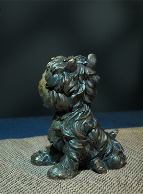 箐铜记《梗宝》生肖狗全铜摆件家居装饰品客厅玄关办公室宠物纪念