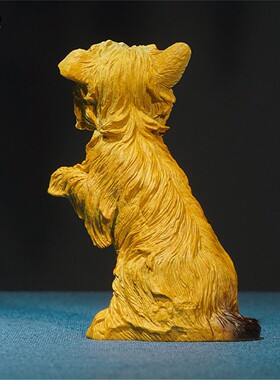 箐铜记《小萌犬》生肖狗狗黄铜摆件家居装饰品客厅玄关送朋友礼品