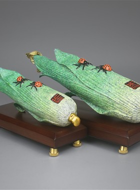 全铜金玉满堂摆件米新中式