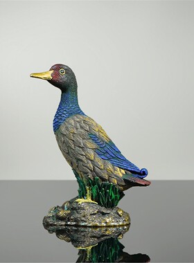 箐铜记《吉祥鸭》全铜动物摆件家居装饰品客厅玄关办公室中秋送礼