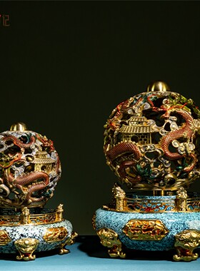 箐铜记《时来运转》珠铜摆件家居装饰品客厅玄关新店礼品