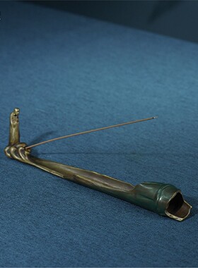 箐铜记《线香插》全铜摆件家居装饰品客厅玄关办公室茶桌香炉点香