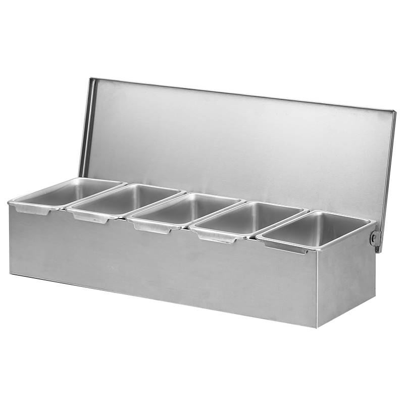 不锈钢调料盒翻盖调味盒带盖家用厨房收纳饭店冰粉配料盒配菜商用 - 图3